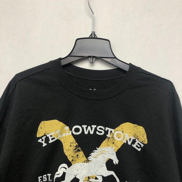 Yellowstone Women Dutton Ranch Sweatshirt Size XL Extra Large Black M100 -22 - Picture 7 of 9